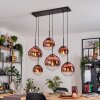 Gastor Hanglamp, Kogellampje, Hanglamp Duidelijk, Koperkleurig, 6-lichts