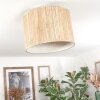 Bongal Plafondlamp Beige, Natuurlijke kleuren, 1-licht
