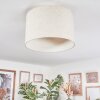 Bassagoda Plafondlamp Beige, Wit, 1-licht