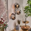 Gastor Kogellampje, Wandlamp Chroom, Rookkleurig, 3-lichts