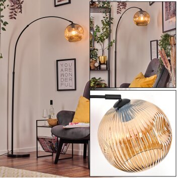 Ripoll Staande lamp, Booglampen Zwart, 1-licht