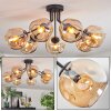 Ripoll Plafondlamp, Kogellampje Amber, 7-lichts