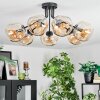Ripoll Plafondlamp, Kogellampje Amber, 7-lichts
