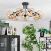 Ripoll Plafondlamp, Kogellampje Amber, 7-lichts