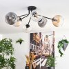 Koyoto Plafondlamp, Kogellampje 73 cm Amber, Duidelijk, Rookkleurig, 6-lichts