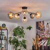 Koyoto Plafondlamp, Kogellampje 73 cm Amber, Duidelijk, Rookkleurig, 6-lichts
