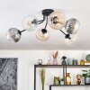 Koyoto Plafondlamp, Kogellampje 73 cm Amber, Duidelijk, Rookkleurig, 6-lichts