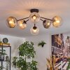 Koyoto Plafondlamp, Kogellampje 73 cm Amber, Duidelijk, Rookkleurig, 6-lichts