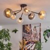 Koyoto Plafondlamp, Kogellampje 73 cm Amber, Duidelijk, Rookkleurig, 6-lichts
