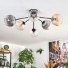 Koyoto Plafondlamp, Kogellampje 73 cm Amber, Duidelijk, Rookkleurig, 6-lichts