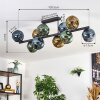Ripoll Plafondlamp, Kogellampje Blauw, Goud, Groen, 10-lichts