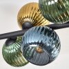 Koyoto Plafondlamp, Kogellampje Blauw, Goud, Groen, 10-lichts