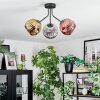 Ripoll Plafondlamp, Kogellampje Chroom, Goud, Koperkleurig, Rookkleurig, 3-lichts