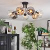 Ripoll Plafondlamp, Kogellampje Amber, Duidelijk, Rookkleurig, 7-lichts