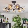 Ripoll Plafondlamp, Kogellampje Amber, Duidelijk, Rookkleurig, 7-lichts