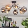 Ripoll Plafondlamp, Kogellampje Amber, Duidelijk, Rookkleurig, 7-lichts