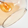 Ripoll Plafondlamp, Kogellampje Amber, Duidelijk, Rookkleurig, 7-lichts