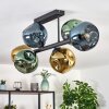 Ripoll Plafondlamp, Kogellampje Blauw, Goud, Groen, 6-lichts
