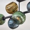 Koyoto Plafondlamp, Kogellampje Blauw, Goud, Groen, 8-lichts