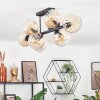Koyoto Plafondlamp, Kogellampje Amber, Duidelijk, 8-lichts