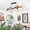 Koyoto Plafondlamp, Kogellampje Amber, Duidelijk, 8-lichts