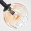 Koyoto Plafondlamp, Kogellampje Amber, Duidelijk, 8-lichts