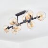 Koyoto Plafondlamp, Kogellampje Amber, Duidelijk, 8-lichts
