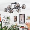 Koyoto Plafondlamp, Kogellampje Rookkleurig, 8-lichts