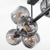 Koyoto Plafondlamp, Kogellampje Rookkleurig, 8-lichts