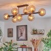 Koyoto Plafondlamp, Kogellampje Amber, 8-lichts