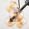 Koyoto Plafondlamp, Kogellampje Amber, 8-lichts