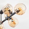 Koyoto Plafondlamp, Kogellampje Amber, 8-lichts