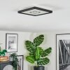 Simonstorp Plafondlamp, Paneel LED Zwart, Wit, 1-licht