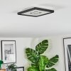 Simonstorp Plafondlamp, Paneel LED Zwart, Wit, 1-licht