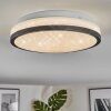 Onara Plafondlamp, Paneel LED Zwart, Wit, 1-licht