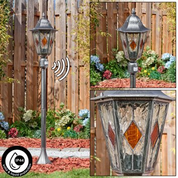 Lignac Pad licht Zwart, Zilver, 1-licht, Bewegingsmelder