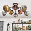 Ripoll Plafondlamp, Kogellampje Goud, Koperkleurig, Rookkleurig, 10-lichts