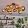 Ripoll Plafondlamp, Kogellampje Goud, Koperkleurig, Rookkleurig, 10-lichts