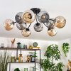 Ripoll Plafondlamp, Kogellampje Amber, Rookkleurig, 10-lichts