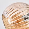 Ripoll Plafondlamp, Kogellampje Amber, Rookkleurig, 10-lichts