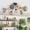 Ripoll Plafondlamp, Kogellampje Amber, Duidelijk, Rookkleurig, 10-lichts