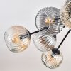 Ripoll Plafondlamp, Kogellampje Amber, Duidelijk, Rookkleurig, 10-lichts