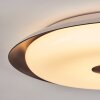 Goran Plafondlamp, Paneel LED Zwart, Wit, 1-licht, Afstandsbediening