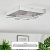 Esmar Plafondlamp, Paneel LED Zilver, 1-licht