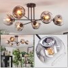Ripoll Plafondlamp, Kogellampje Duidelijk, Rookkleurig, 6-lichts
