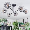 Ripoll Plafondlamp, Kogellampje Duidelijk, Rookkleurig, 6-lichts
