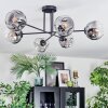 Ripoll Plafondlamp, Kogellampje Duidelijk, Rookkleurig, 6-lichts