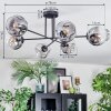 Ripoll Plafondlamp, Kogellampje Duidelijk, Rookkleurig, 6-lichts