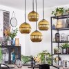 Koyoto Hanglamp, Kogellampje, Cluster hanglamp Goud, 4-lichts