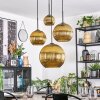 Koyoto Hanglamp, Kogellampje, Cluster hanglamp Goud, 4-lichts